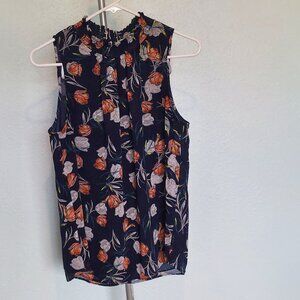 Daniel Rainn Narien Floral Sleeveless Blouse | Size M